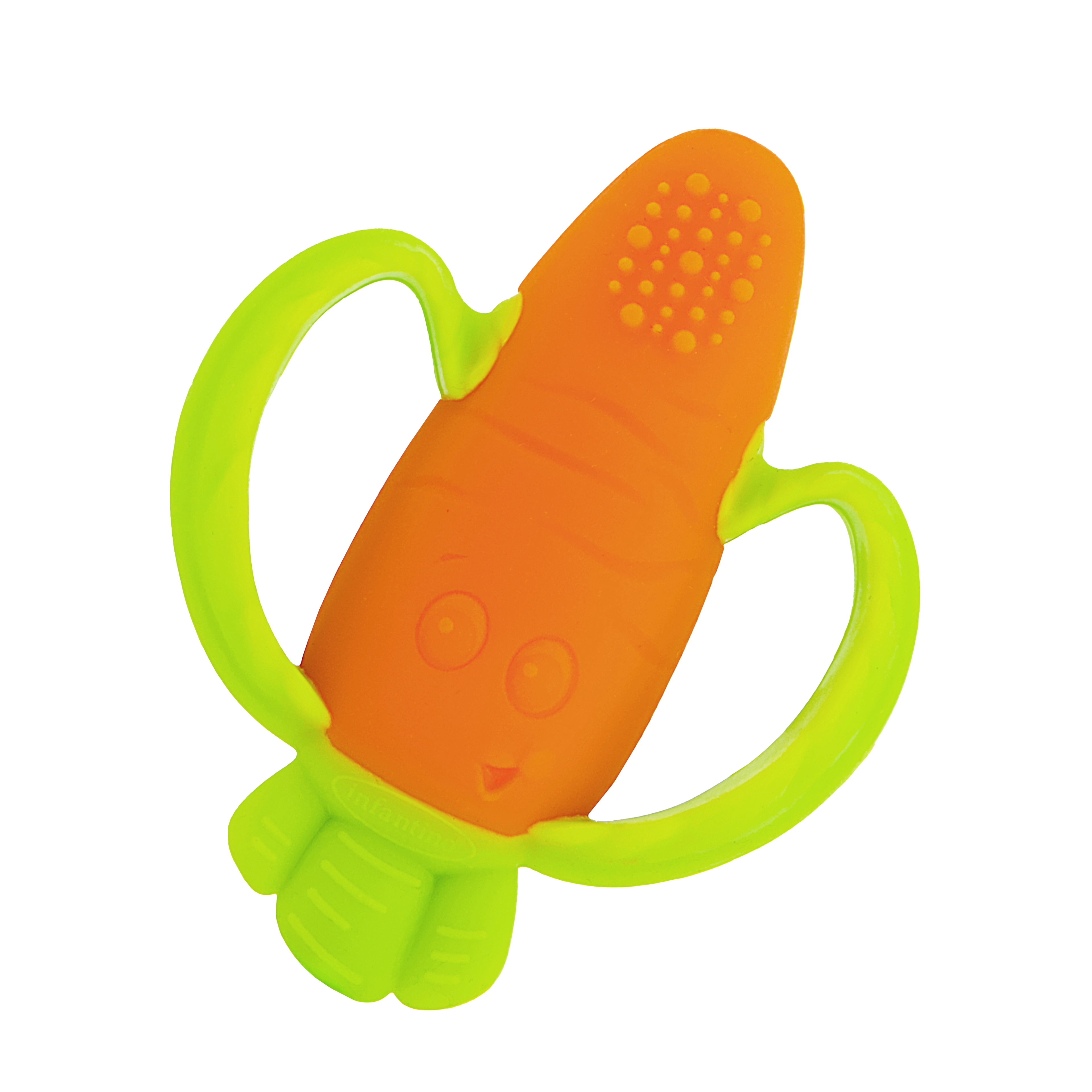 Lil' Nibbles Textured Silicone Teether – Carrot